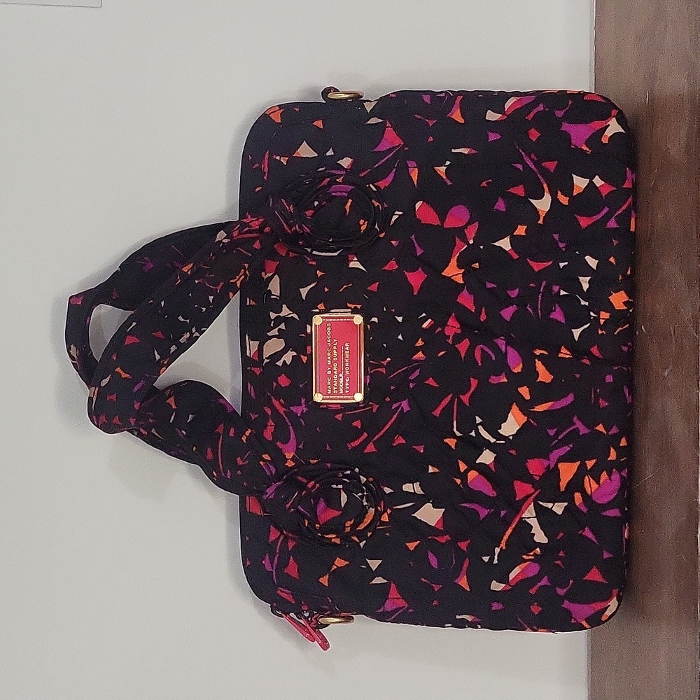 Marc Jacobs Black with Abstract Print Tablet Carry Case